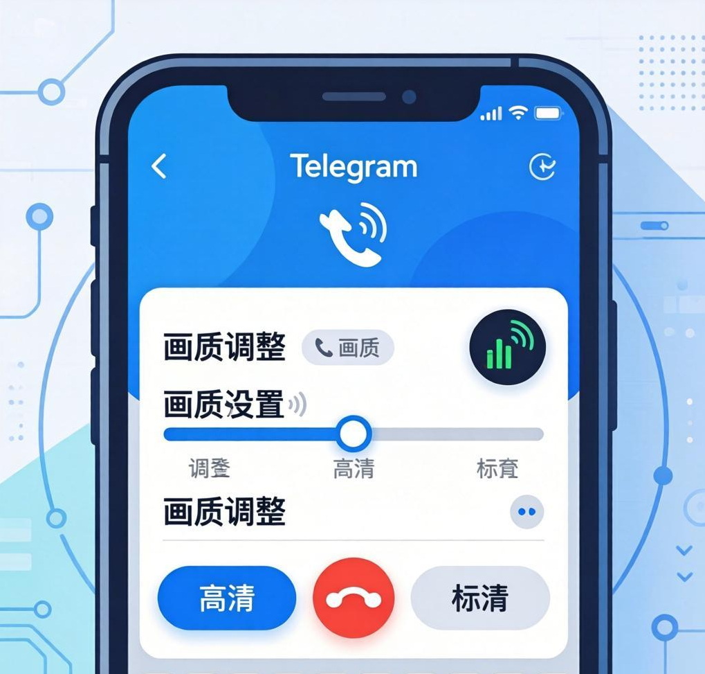 Telegram语音/视频通话使用指南：画质调节与网络优化